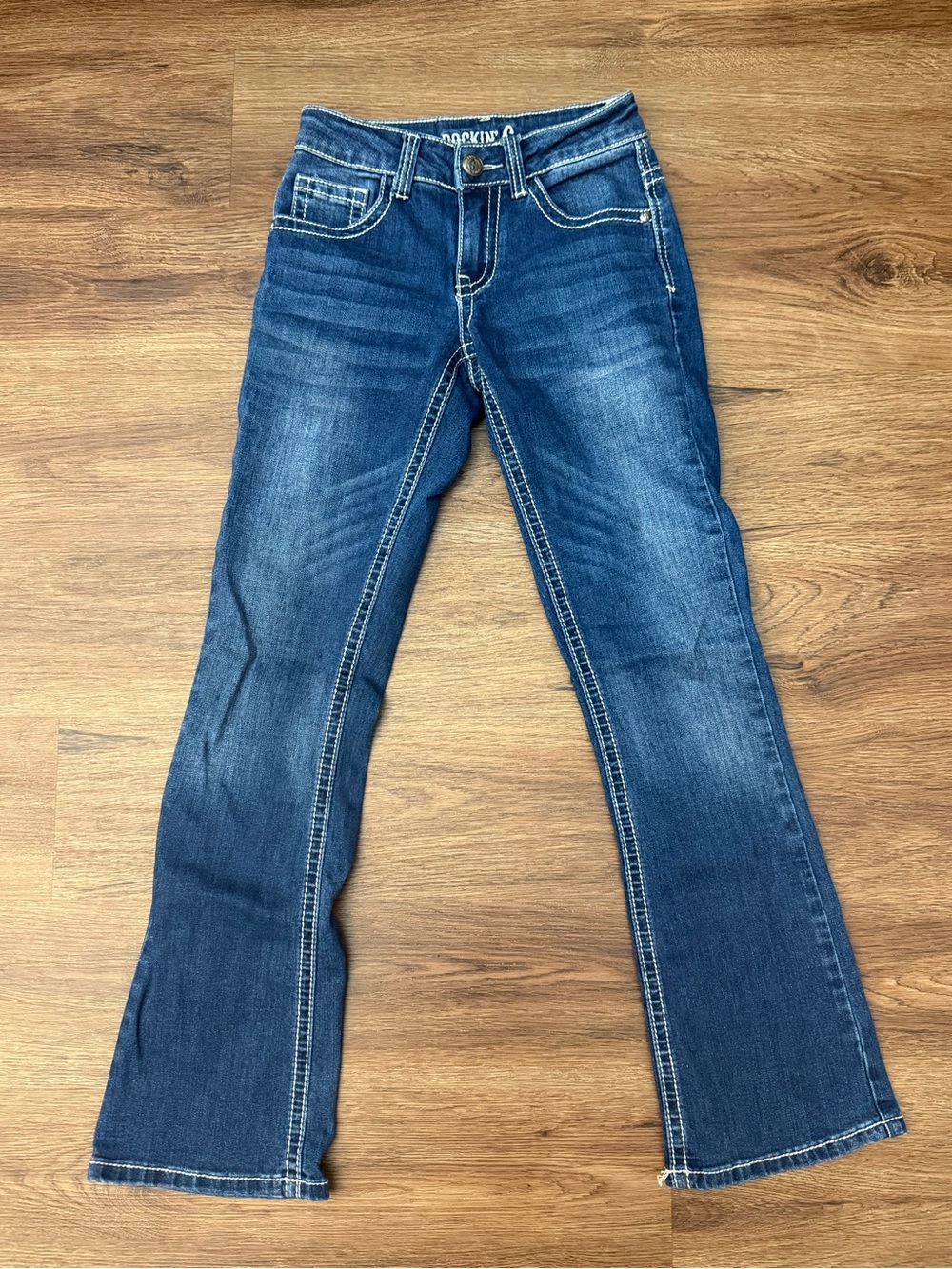 Kids' Dark Blue Flare Jeans by Rocking C